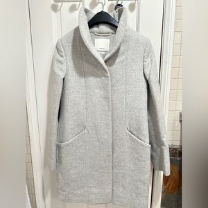 Fall / winter grey wool coat. New . Never worn. XXS .